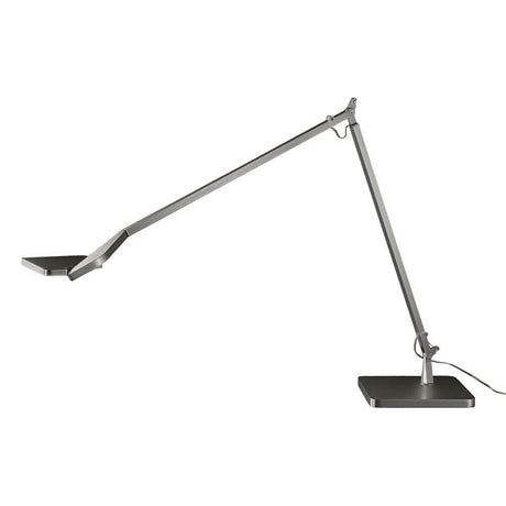 Panzeri Jackie justerbar LED-bordlampe med berøringsdimmer i moderne design og fleksibel bruk som skrivebordslampe.