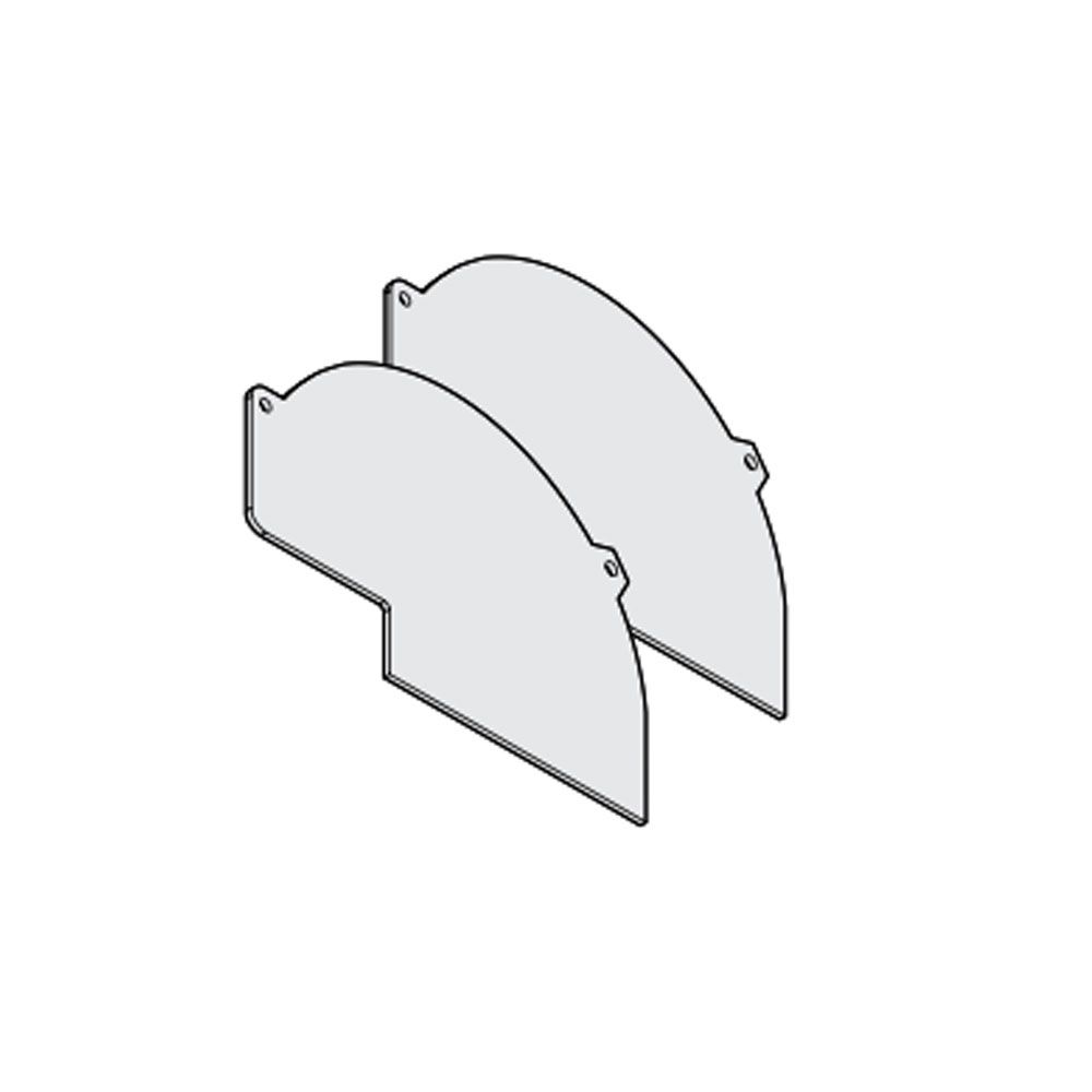 Panzeri Manhattan end caps for recessed profile