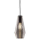 Panzeri Olivia Pendellampe mit geripptem Glas, moderne Pendelleuchte im Retro-Look, glänzendes Design.