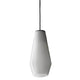 Panzeri Olivia Pendellampe mit geripptem Glas in elegantem Design und stilvollem Retro-Look.