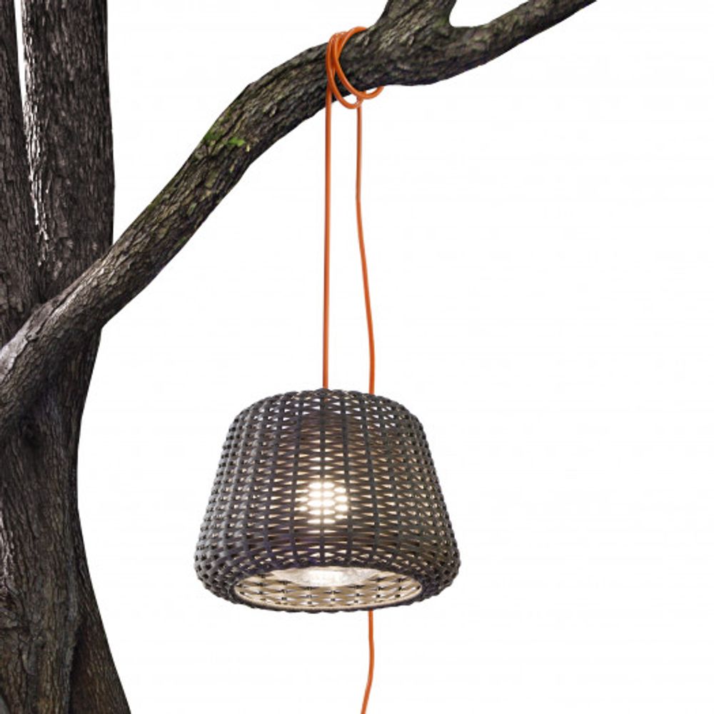 Panzeri Ralph Rattan outdoor pendant light XXL