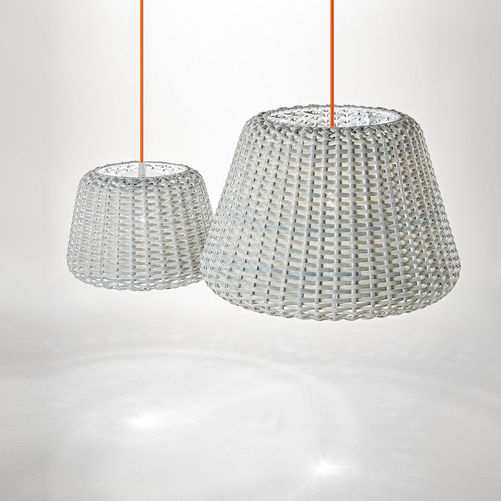Panzeri Ralph Rattan outdoor pendant light XXL