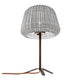 Panzeri Ralph Rattan Außen Tischlampe 58cm - Rattan Tischleuchte für gemütliches Licht im Außenbereich.