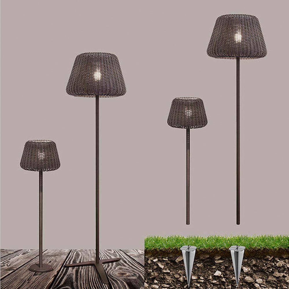 Panzeri Ralph rattan bollard light 115cm