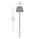 Panzeri Ralph Rattan Pollerleuchte 115cm