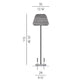 Panzeri Ralph Rattan Pollerleuchte 115cm