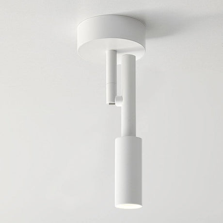 Panzeri Tubino LED ceiling or wall spotlight in a minimalist white finish, suitable for wall and ceiling mounting.
