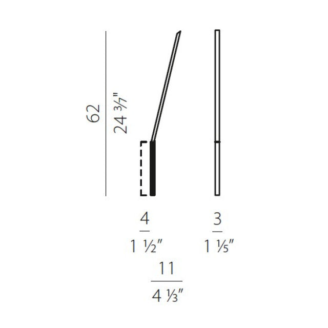 Panzeri Ypsilon LED -wandinstallatielamp indirect