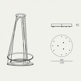 Panzeri Zero canopy for Round / Ellipse / Square