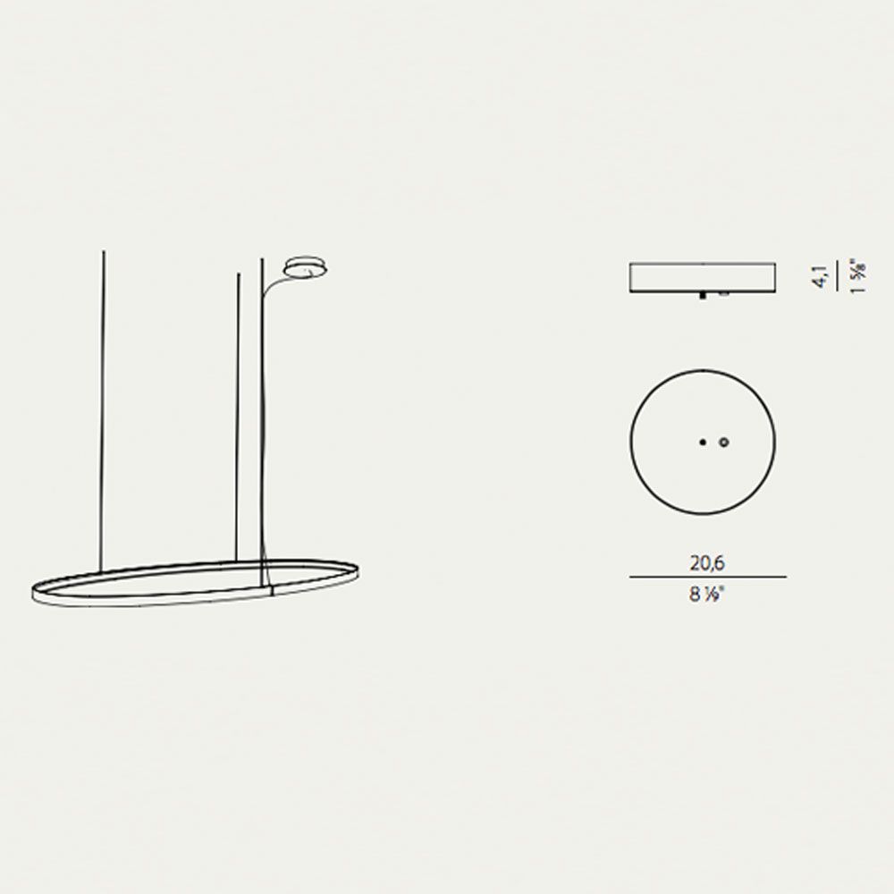 Panzeri Zero canopy for Round / Ellipse / Square