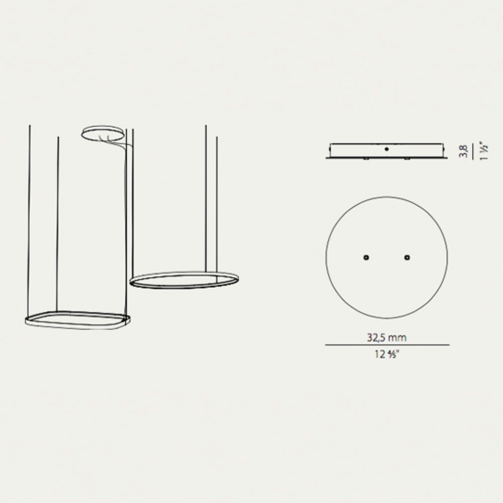 Panzeri Zero canopy for Round / Ellipse / Square