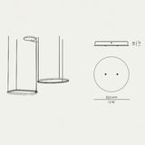 Panzeri Zero canopy for Round / Ellipse / Square