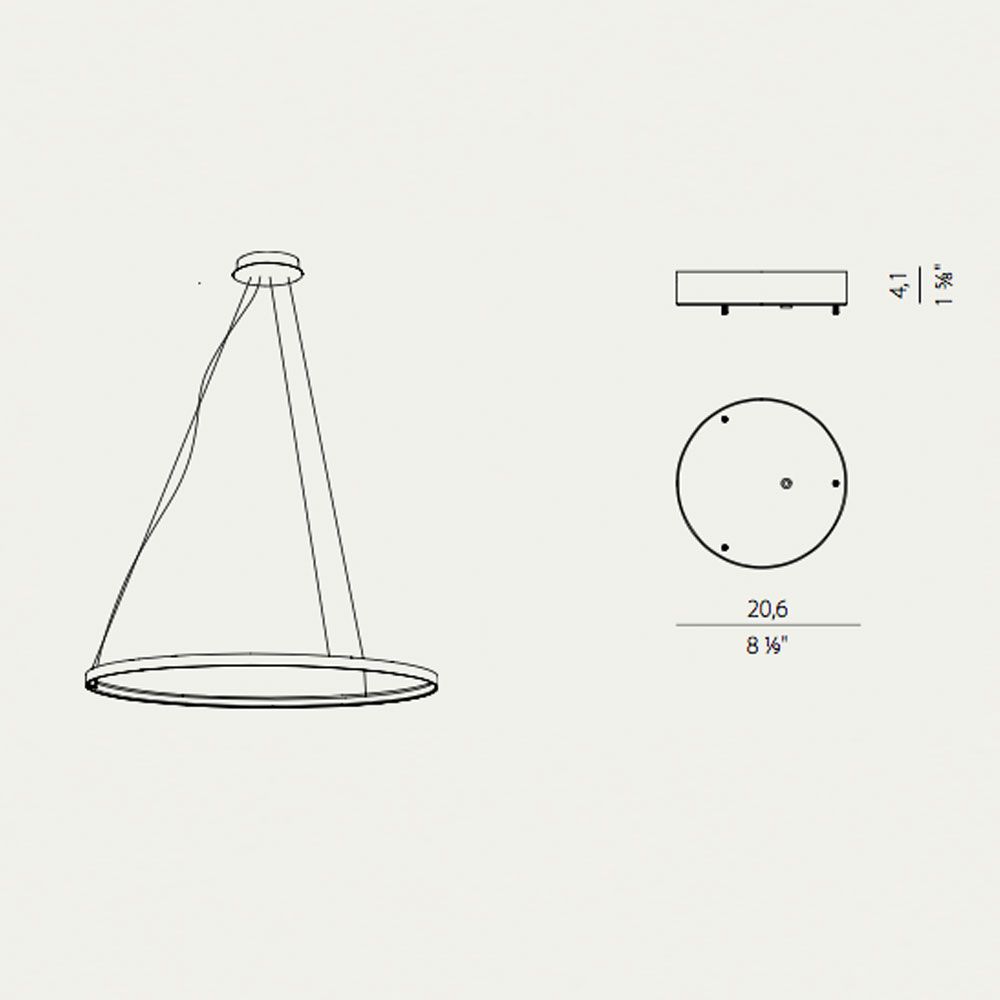 Panzeri Zero canopy for Round / Ellipse / Square