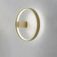 Panzeri Zero Round LED-Wandleuchte Ring an der Wand, minimalistisch und elegant mit indirektem Licht.