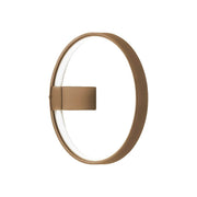 Panzeri Zero Round LED wall light ring in an elegant design with minimalist charm.