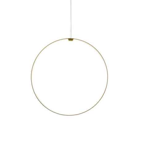 Panzeri Zero Round Vertical LED-rengasvalaisinriippu, elegantti riippuvalaisin minimalistisella muotoilulla.