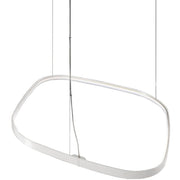 Panzeri Zero Square LED-riippuvalaisin elegantilla, sirolla muotoilulla ja häikäisemättömällä valolla.
