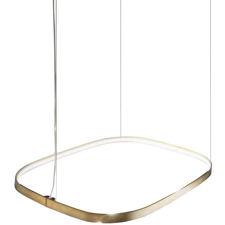 Panzeri Zero Square LED-riippuvalaisin elegantilla alumiiniprofiililla ja hajavalolla.