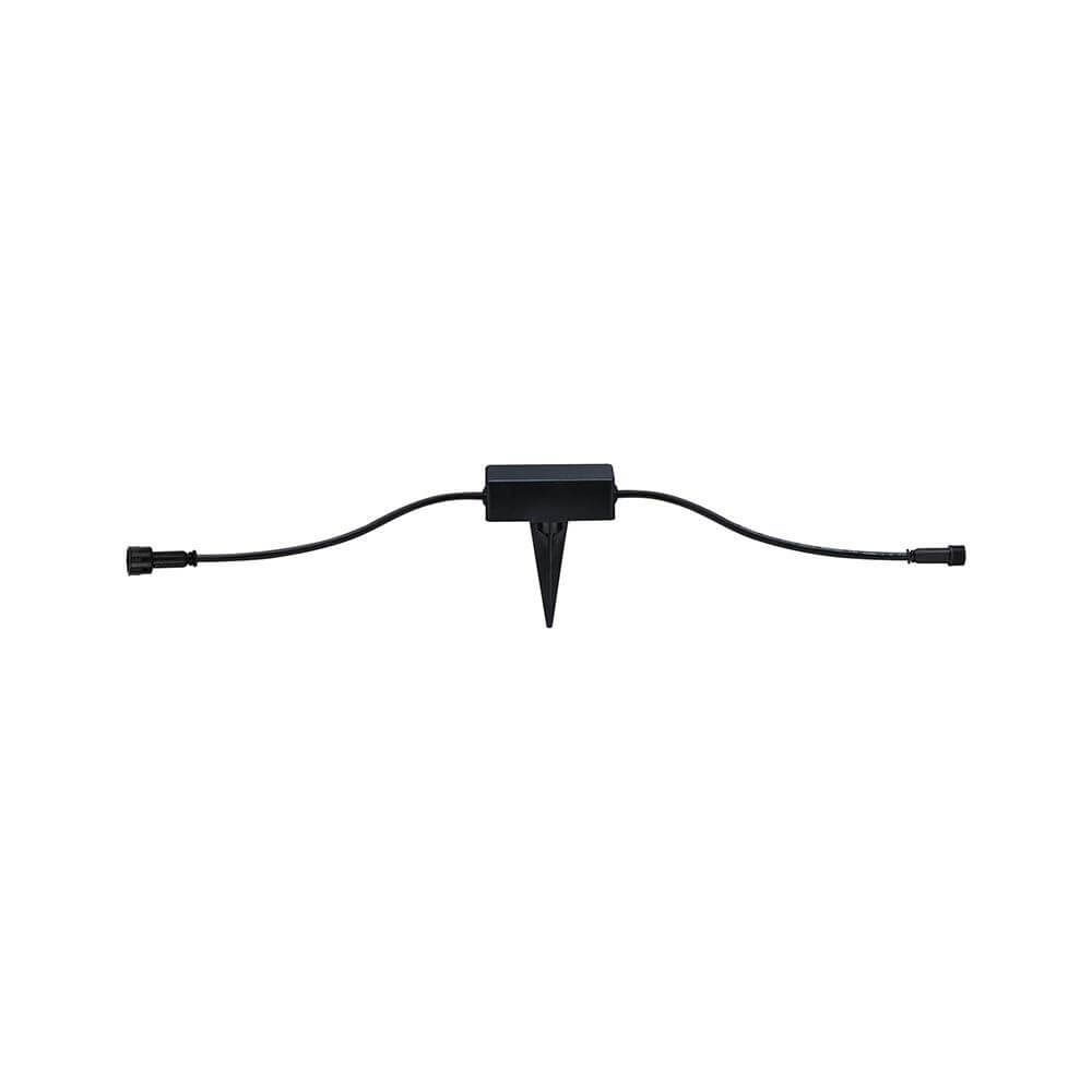 Park + Light Controller Smart Home Zigbee Schwarz mit Kabelverbindung und Bodenstecker