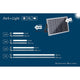 Diagramm zur Lichtdauer und Energieausgabe des Park + Light Solarpanels mit 5W Leistung.