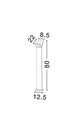 Park LED ulkotievalo 3000K tummanharmaa IP54