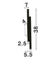 Paron LED Wandleuchte 2-flammig Geriffelt 3000K (18)