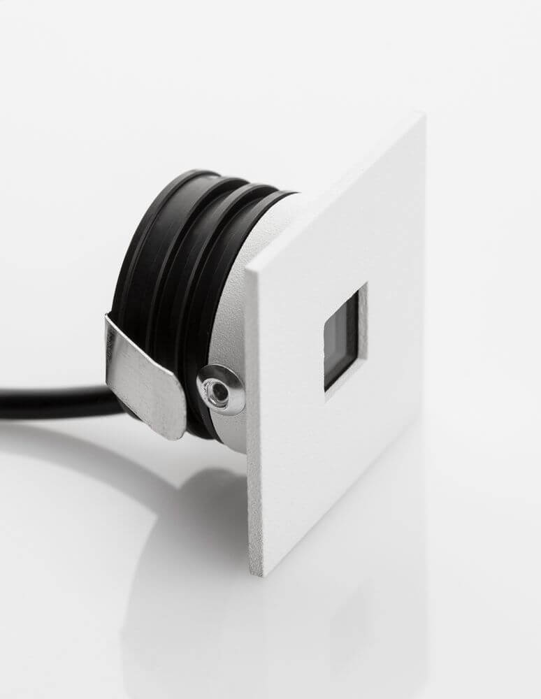 Passagio LED Außenwandeinbauleuchte Quadratisch 3000K Weiß IP54 in modernem Design