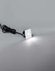 Passagio LED Außenwandeinbauleuchte Quadratisch 3000K Weiß IP54 mit Kabel und weißem Licht.
