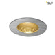 Patta-F Deckeneinbauleuchte Rund Alu-Gebürstet 9W 38° 3000K mit warmweißer COB LED in Aluminium-Gebürstet Oberflächenfinish