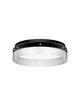 Pauline LED Deckenleuchte 3000K Schwarz - moderne Deckenleuchte mit sanft gebogenem Glas und ultraflachem Design.