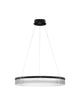 Pauline LED Pendelleuchte 3000K Schwarz - moderne Beleuchtung mit elegantem, mattem Glasdesign und ultraflachem Profil.