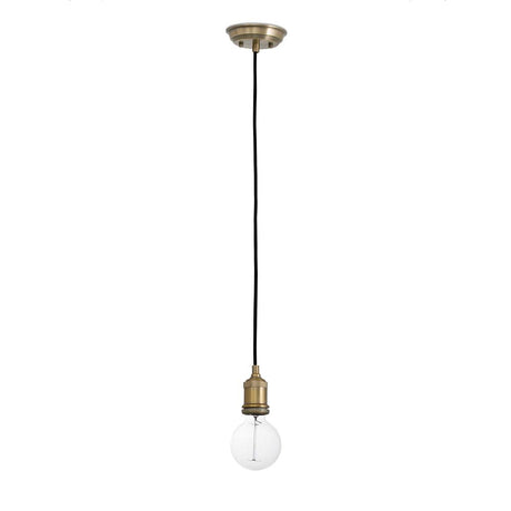 Pendant light ART antique gold with Edison bulb in an elegant design.