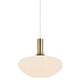 Pendelleuchte Alton 35 mit rauchfarbenem Glas und eleganter runder Form für sanftes Licht.