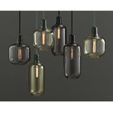 Pendant lamp Amp L smoked glass