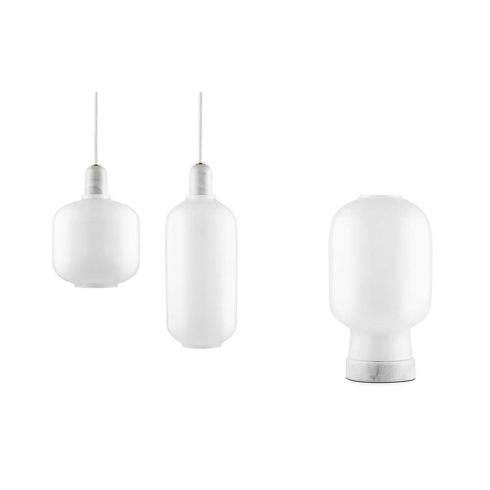 Lampada a sospensione amp s Ø 14 cm bianco