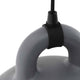 Pendelleuchte Bell M Ø 42cm Grau Detailansicht des grauen Lampenhalters und der Aufhängung.