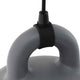 Pendelleuchte Bell S Ø 35cm Grau Detailansicht des grauen Lampenaufsatzes und der Aufhängung.