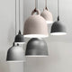 Pendelleuchte Bell S Ø 35cm Grau in verschiedenen Farben, modernes Design für Wohn- und Arbeitsräume.