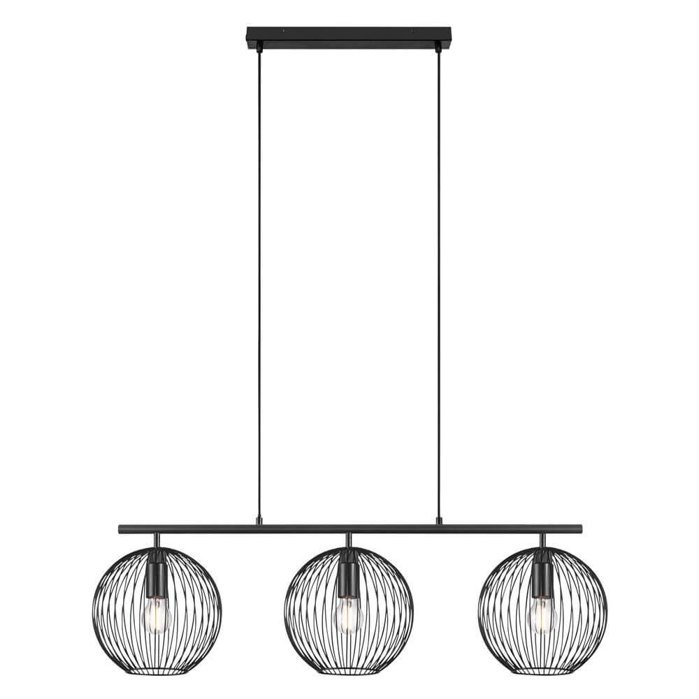 Pendelleuchte Beroni mit minimalistischen Metalldrähten für ein faszinierendes Licht- und Schattenspiel.