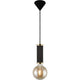 Pendelleuchte Galloway in modernem Design mit Messing-Details und gerillter Oberfläche.