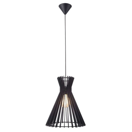 Pendelleuchte Groa 34 mit modernem Design in Schwarz, ideal für stilvolle Innenräume.