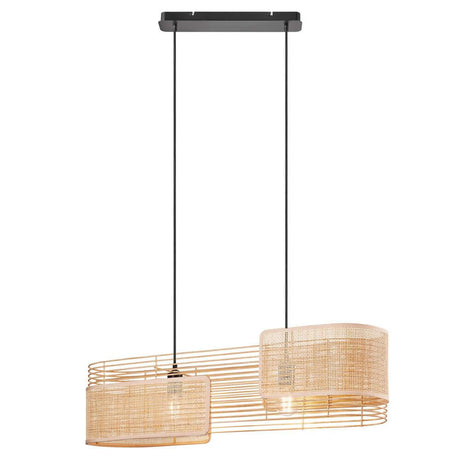 Jaffna pendant light with modern design and wire baskets in an elegant room.