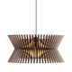 Pendelleuchte Kontro 6000 aus Holz Ø 45cm mit konischer Form und optimaler Lichtverteilung