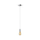 Pendelleuchte Larus Chrom mit E27-Sockel in trendigem Design und IP44-Spritzwasserschutz.