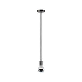 Lampada a sospensione Larus Black, Chrome