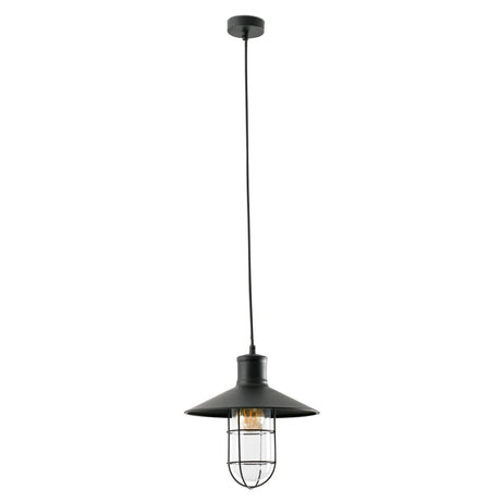 MARINA sort pendel med moderne design og stilfuld, sortmalet metalfinish.