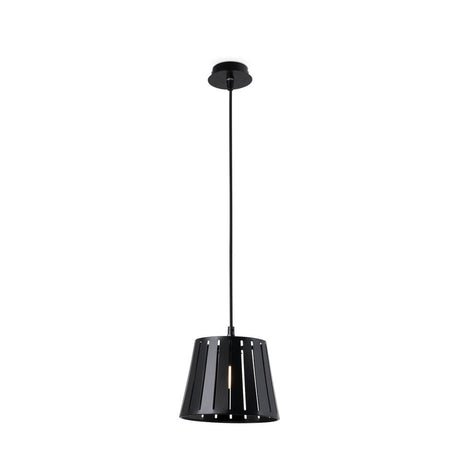Pendelleuchte MIX Schwarz in modernem Design mit schwarzem Lampenschirm und elegantem Bezug.