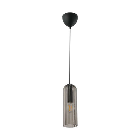 Pendelleuchte Miella mit elegantem, geripptem Glas und modernem Design, ideal für individuelle Lichtakzente.