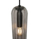 Pendelleuchte Miella in elegantem Design mit geripptem Glas, ideal für modernen Glamour.