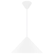 Pendelleuchte Nono 49 in schlichtem, geometrischem Design mit Acryldiffusor für blendfreies Licht.